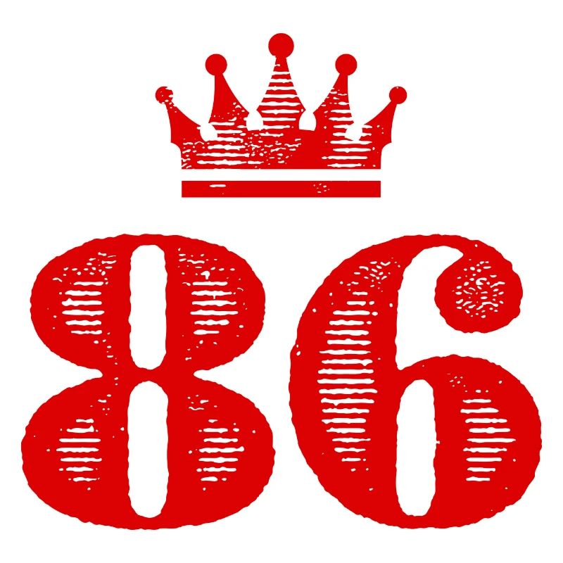 86 Zahl Krone