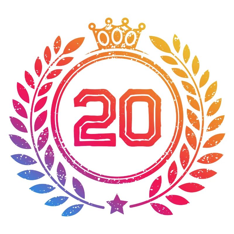 20 Zahl Kranz