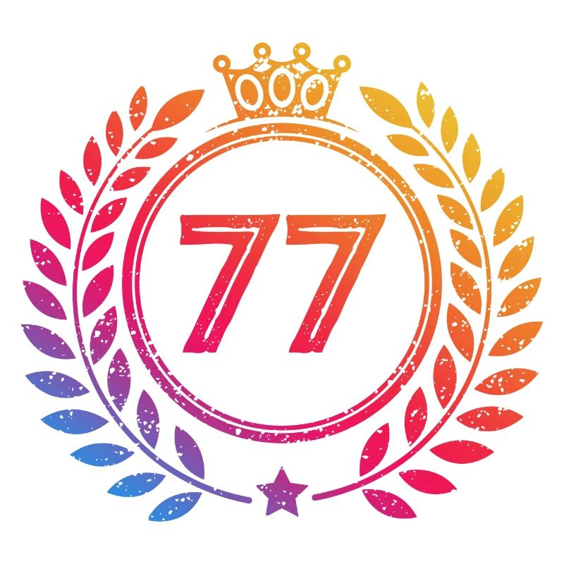 77 Zahl Kranz