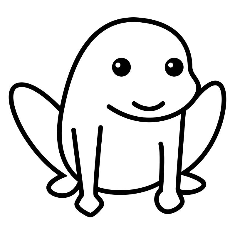 Frosch Comic Tier