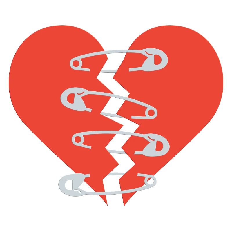 broken heart-repaired heart