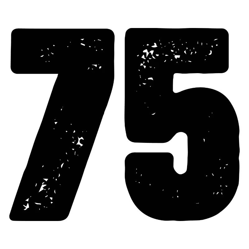 75 Zahl Trikot