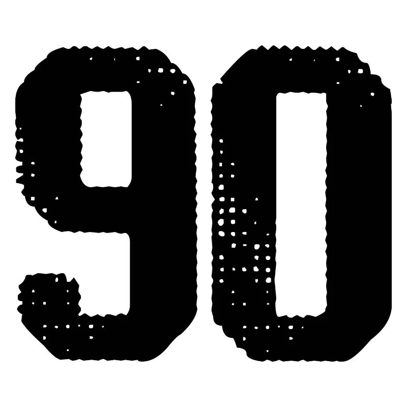 90 Zahl Trikot