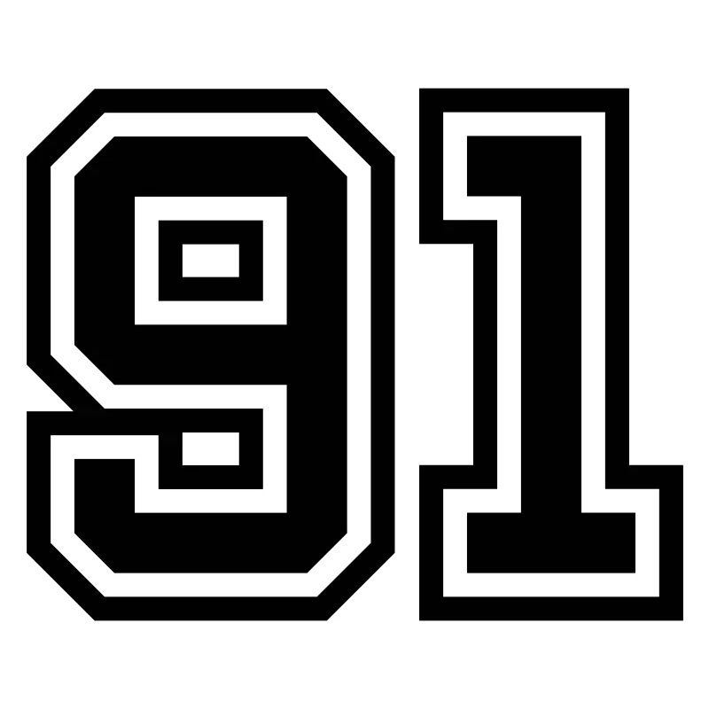 91 Zahl Symbol