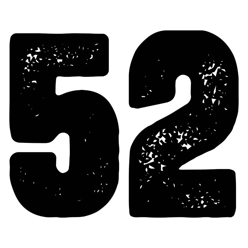 52 Zahl Trikot