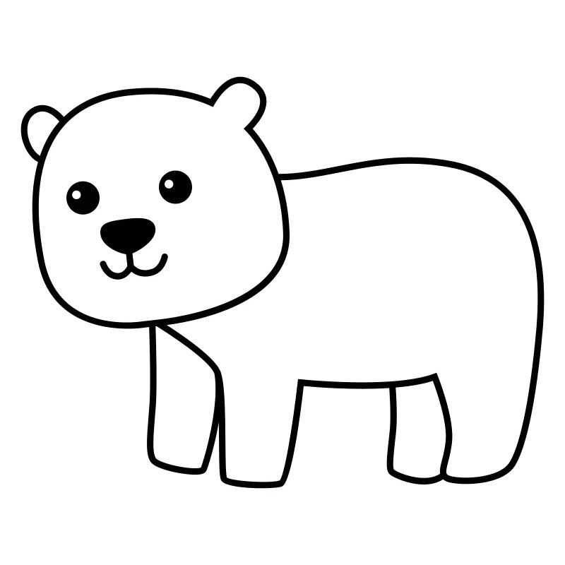 Eisbär Comic Tier