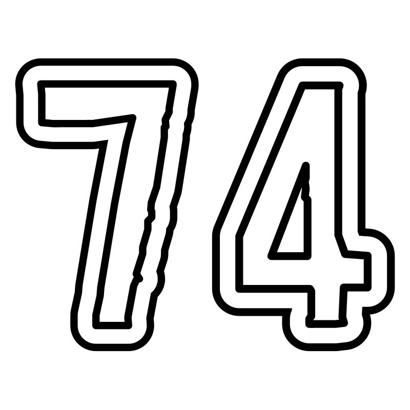 74 Zahl Symbol