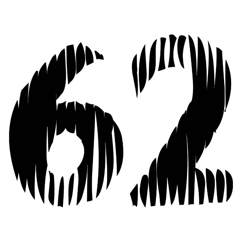 62 Zahl Trikot