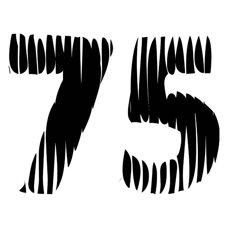 75 Zahl Trikot