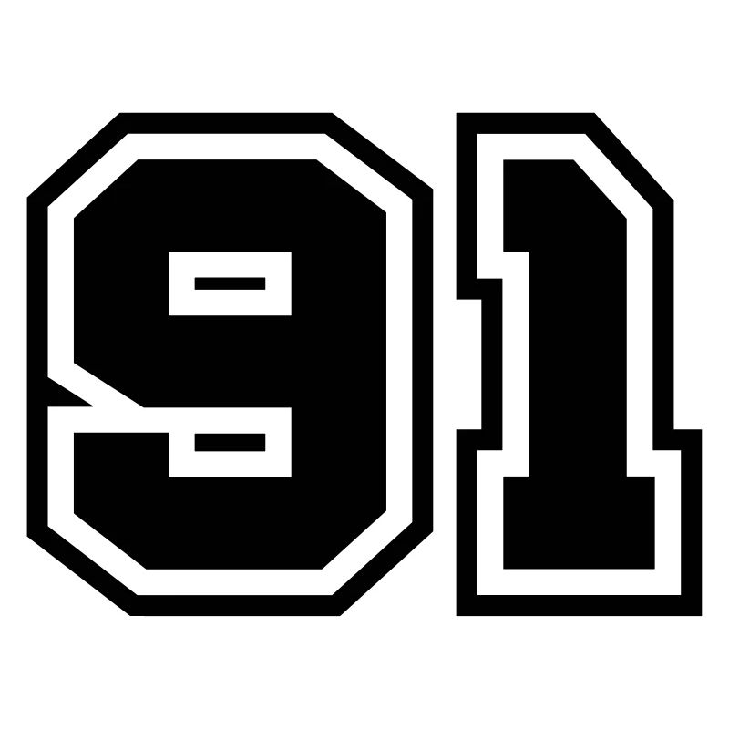 91 Zahl Symbol