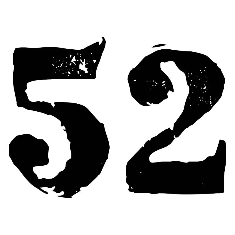 52 Zahl Trikot