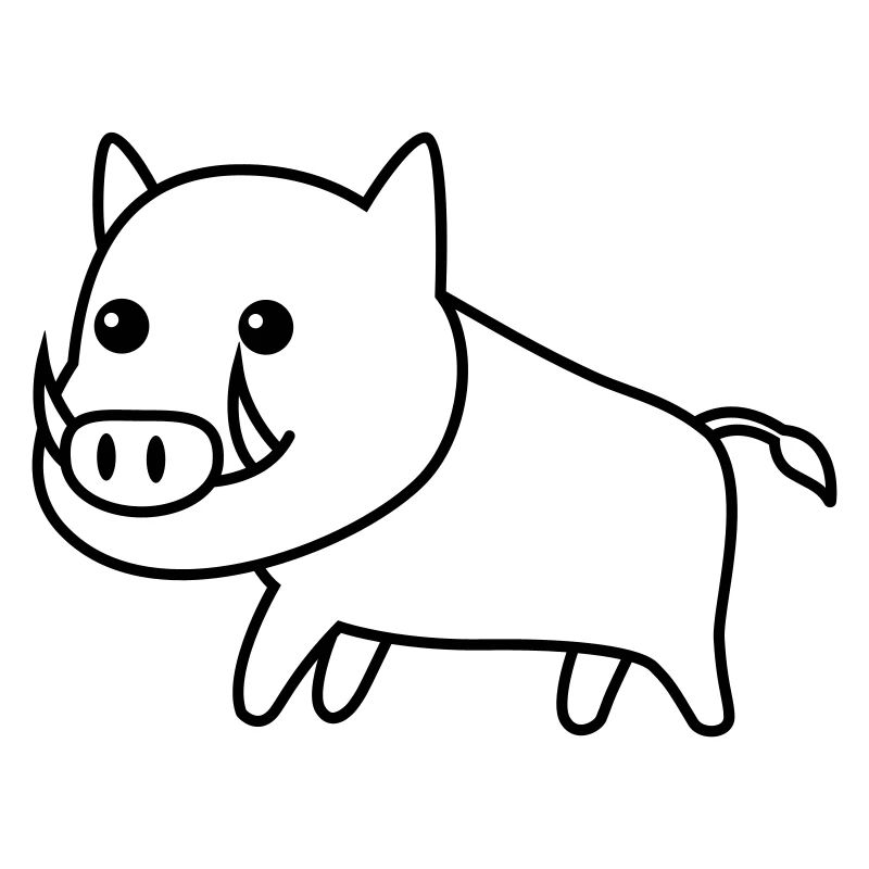 Wildschwein Comic Tier