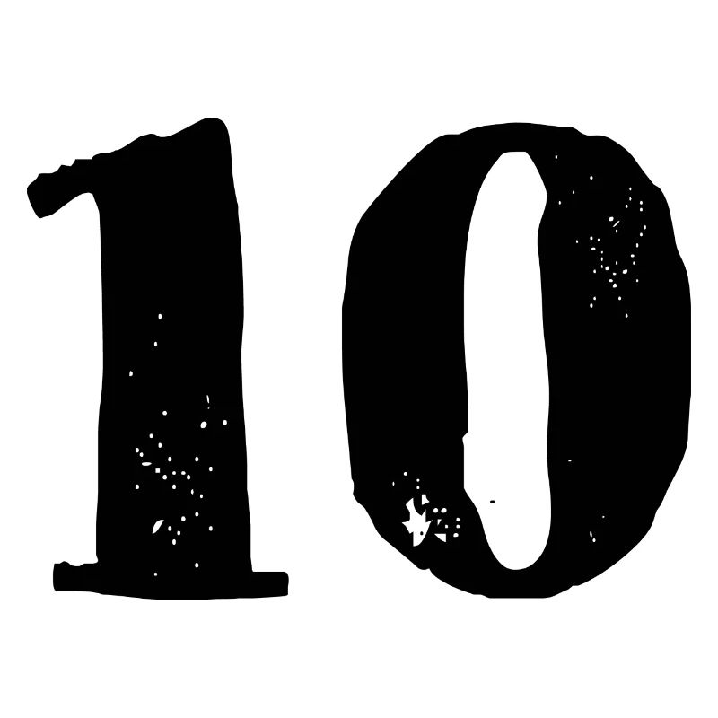 10 Zahl Trikot