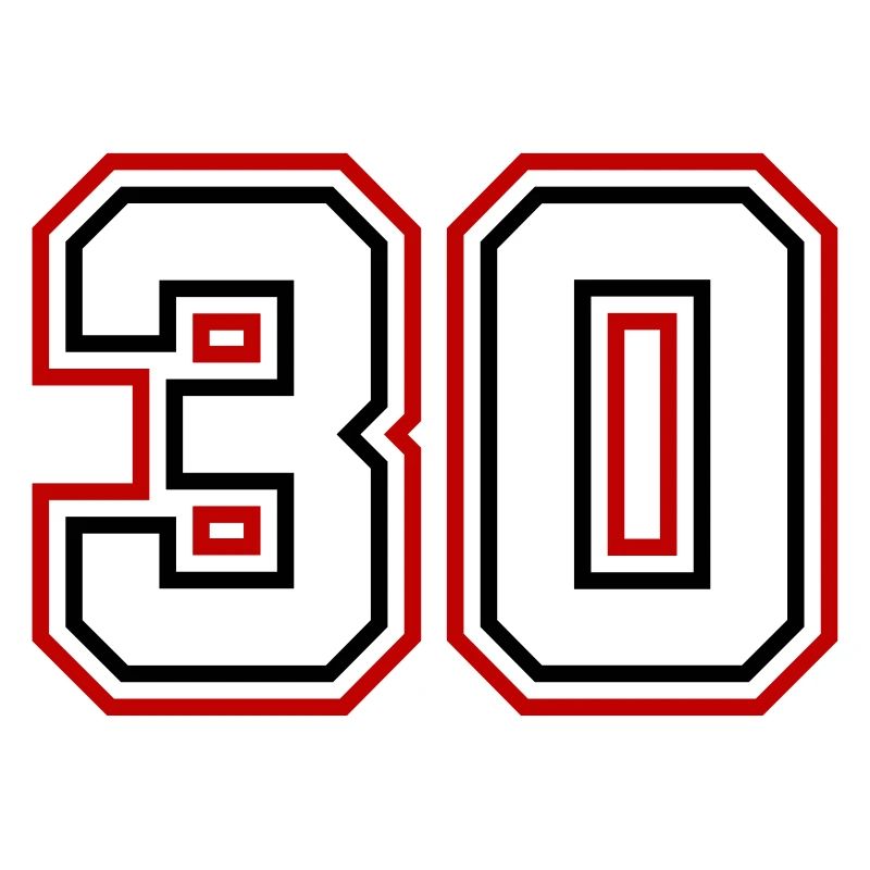 30 Zahl nummer