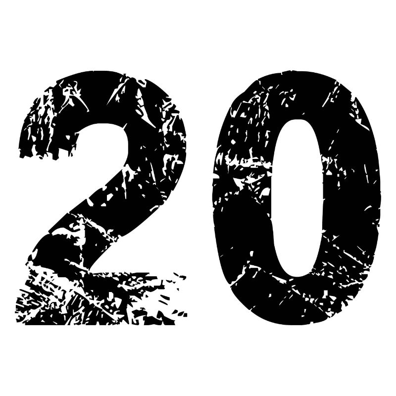 20 Zahl Trikot