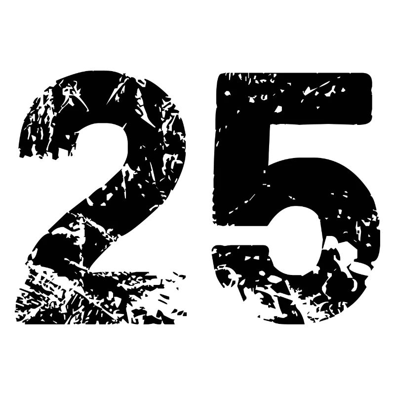 25 Zahl Trikot