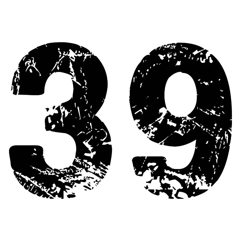 39 Zahl Trikot