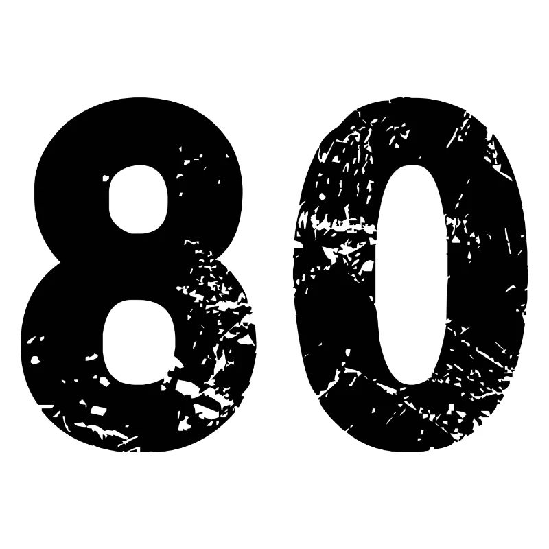 80 Zahl Trikot