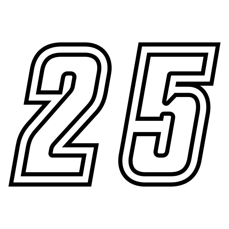 25 Zahl nummer