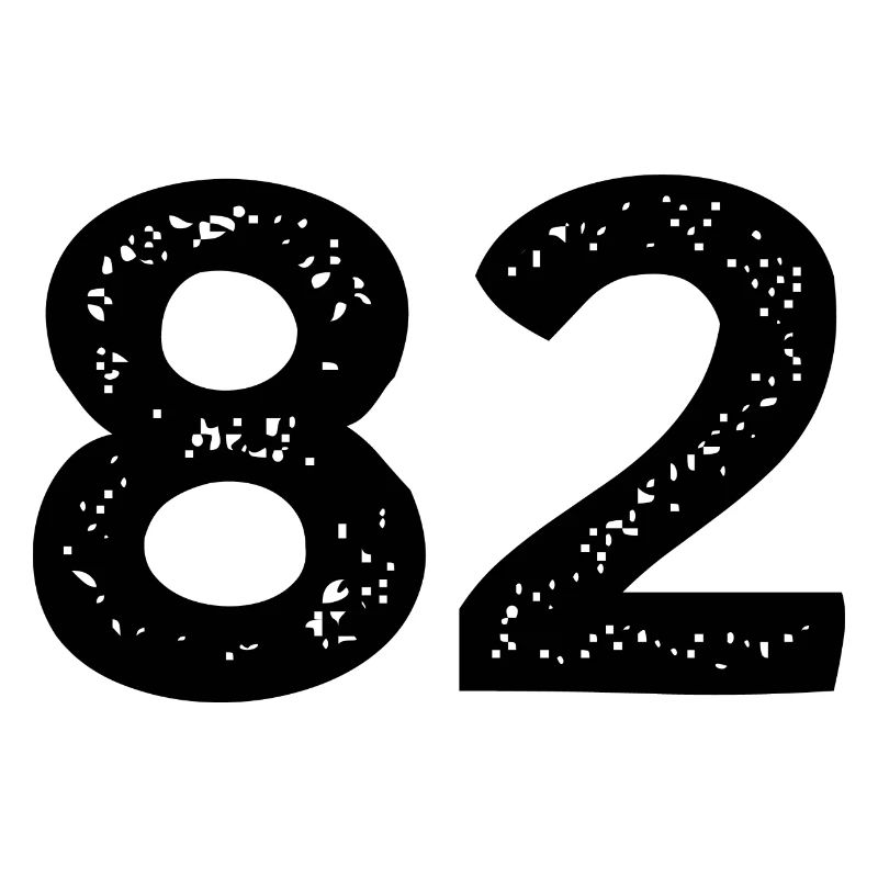 82 Zahl Trikot