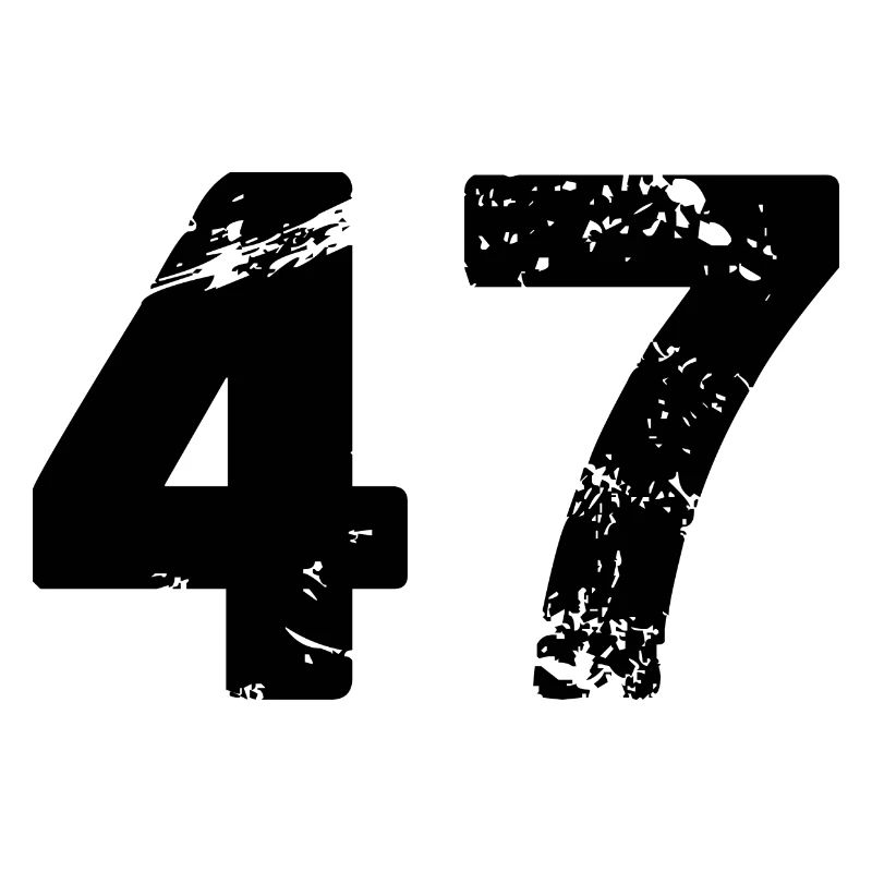 47 Zahl Trikot