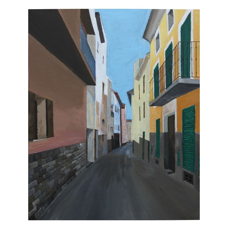 Malta Gasse Acrylmalerei