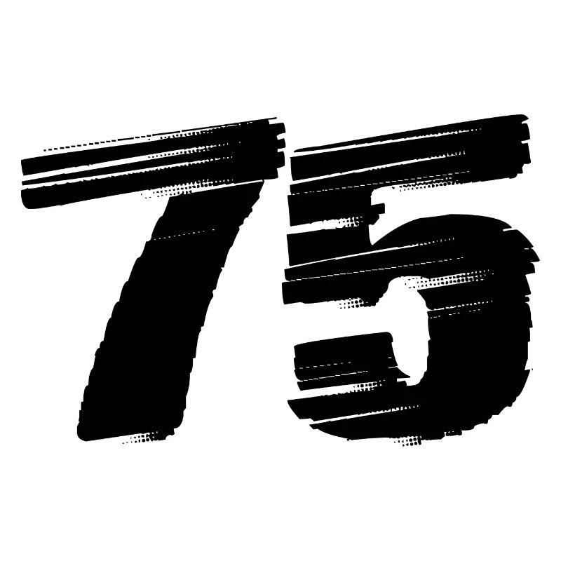 75 Zahl Trikot
