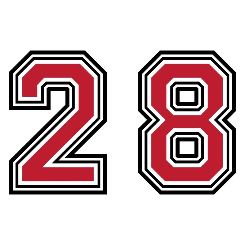 28 Zahl symbol
