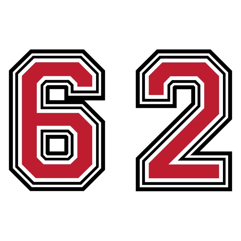 62 Zahl Symbol