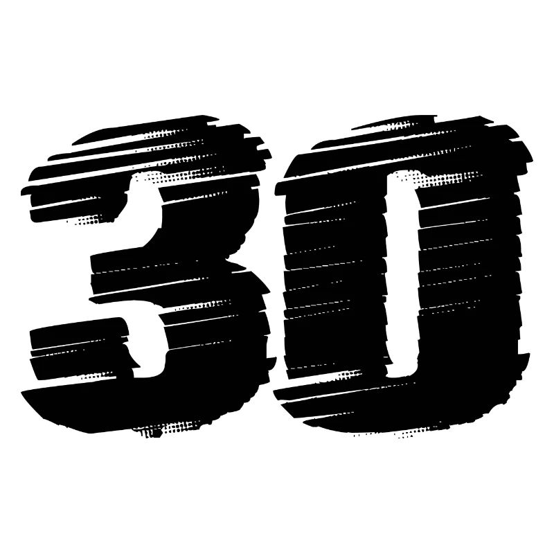30 Zahl Trikot