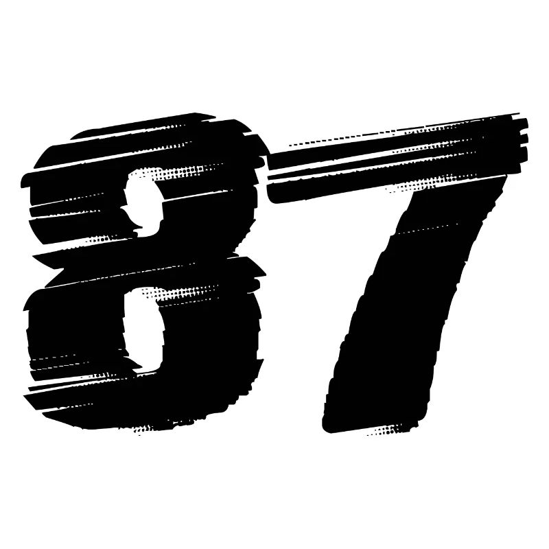 87 Zahl Trikot