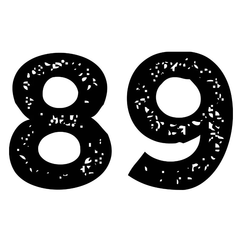 89 Zahl Trikot