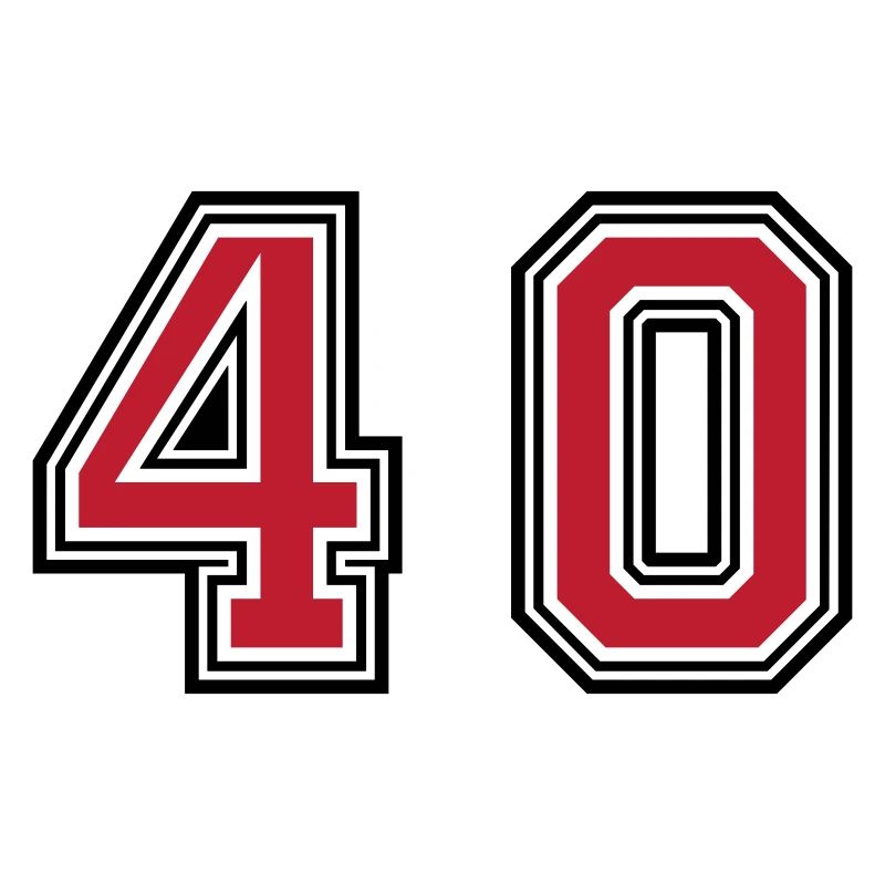 40 Zahl symbol