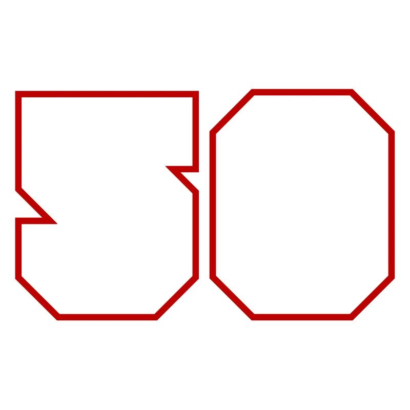50 Zahl symbol