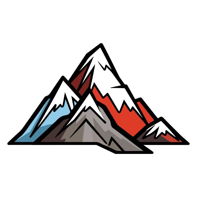 Berge Bergsteiger Symbol