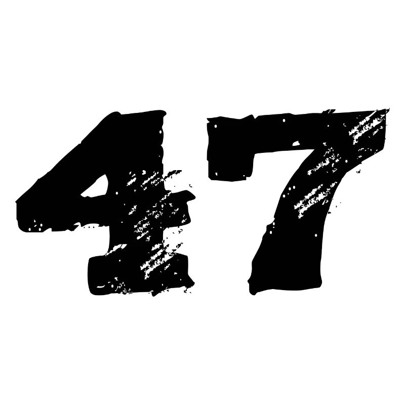 47 Zahl Trikot