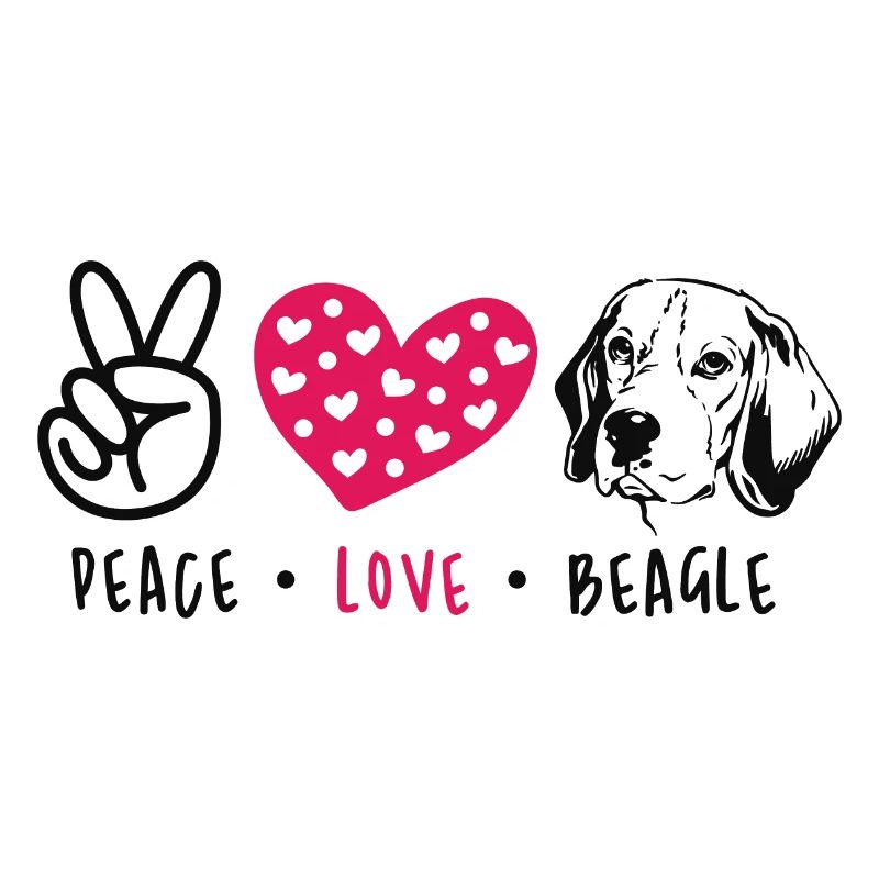 Peace love beagle