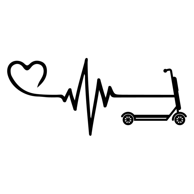 E-scooter pulse heart love