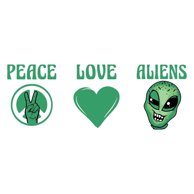 Peace Love Aliens