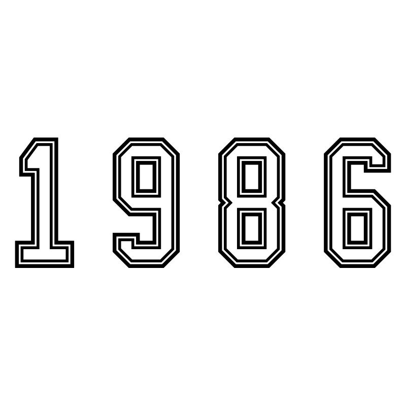 1986 Jahr Zahl