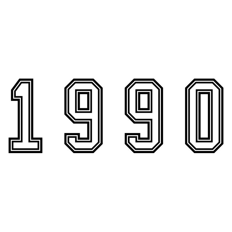 1990 Jahr Zahl