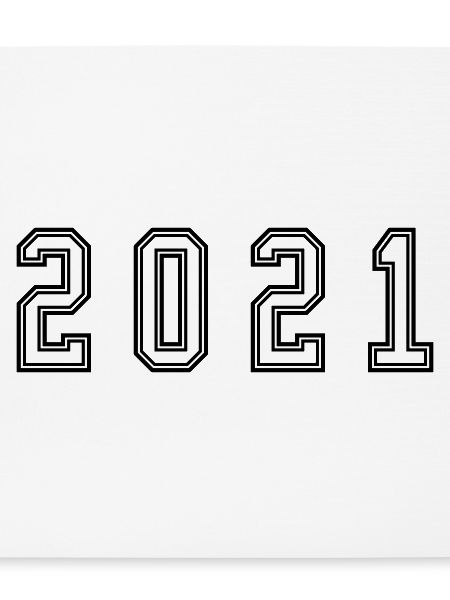 2021 Jahr Zahl