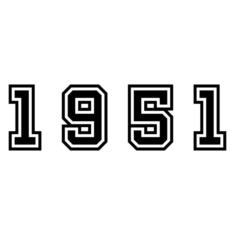 1951 Jahr Zahl