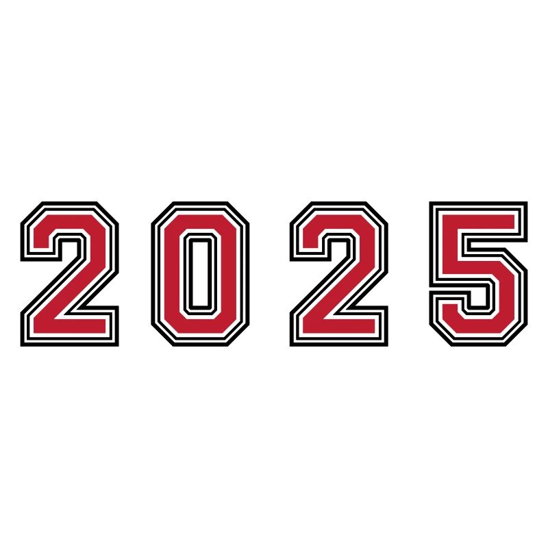 2025 Jahr Zahl