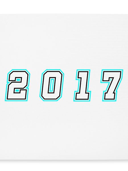 2017 Jahr Zahl
