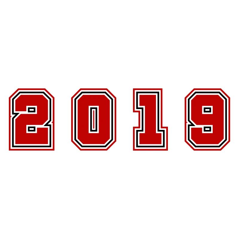 2019 Jahr Zahl