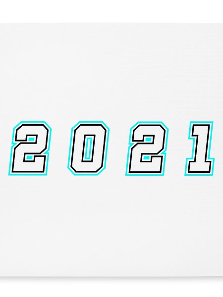 2021 Jahr Zahl