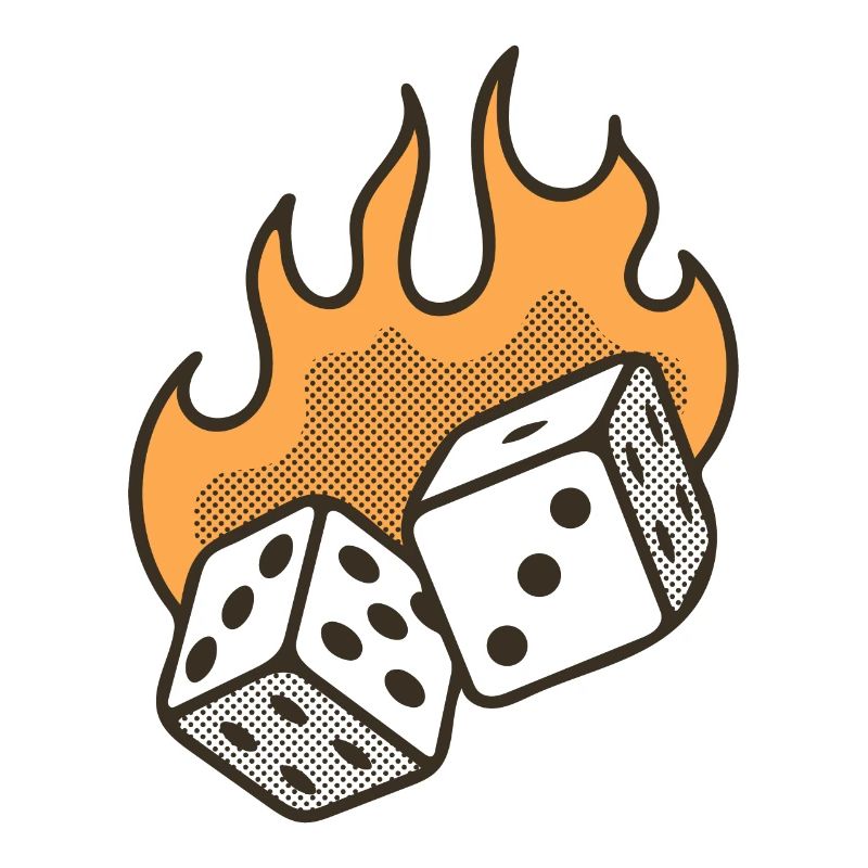 Würfel und Flamen