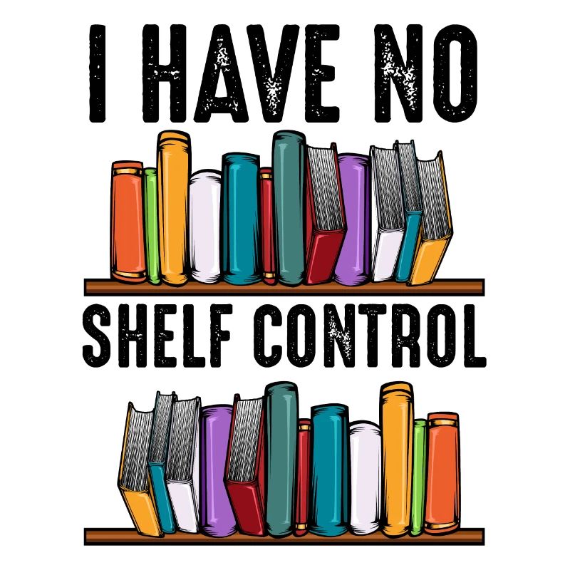 No shelf control saying books reader gift