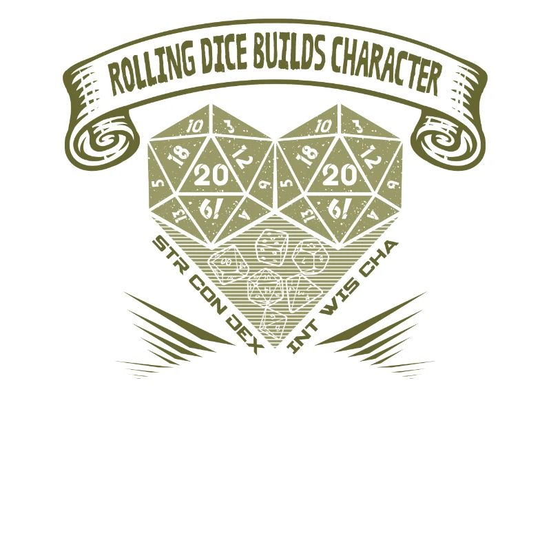 Rolling Dice crée du caractère - RPG de table D20